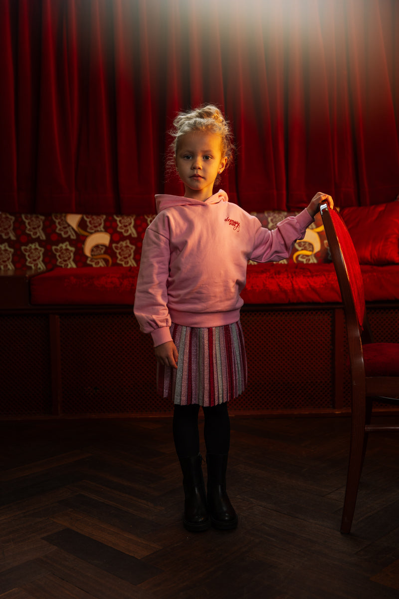 Hooded sweater roze | Soft Pink