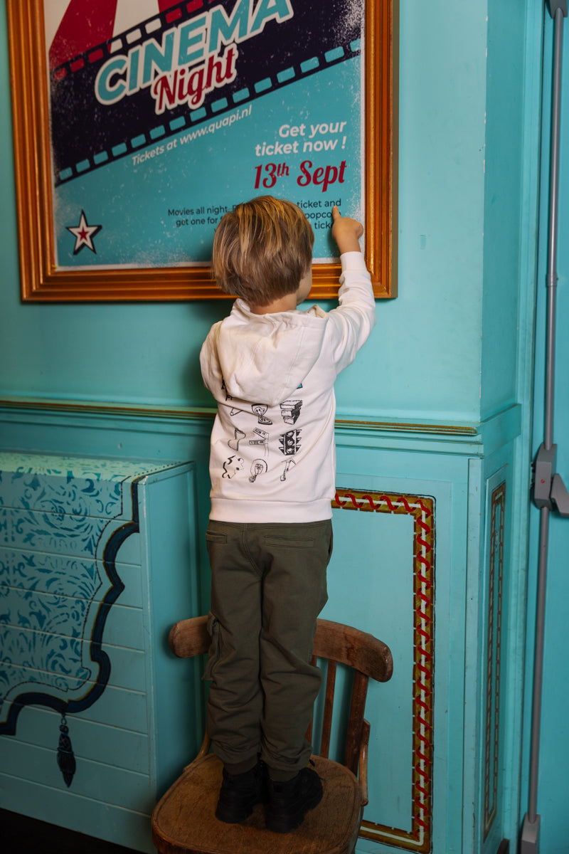 Hooded sweater ivoorwit | Ivory White