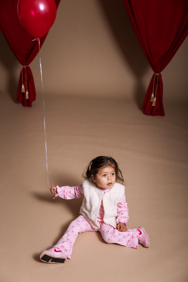 Flairbroek roze | AOP Pink Sketch