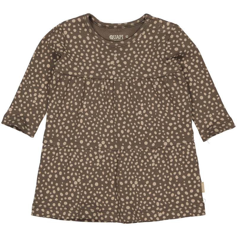 DRESS | AOP Taupe Dot