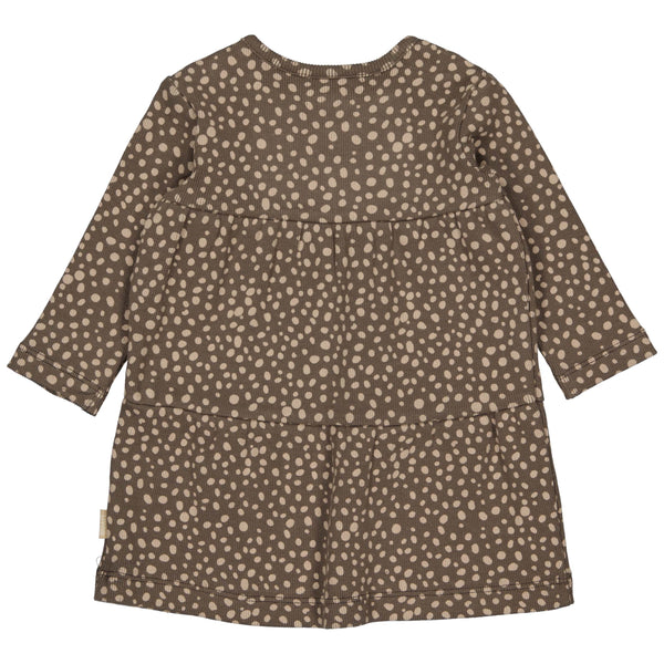 DRESS | AOP Taupe Dot