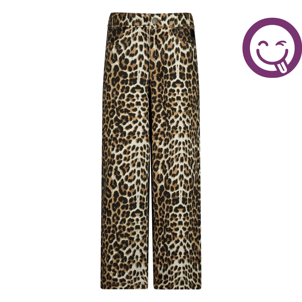 Broek tijgerprint | AOP Brown Animal AOP Brown Animal / 80 Jeans