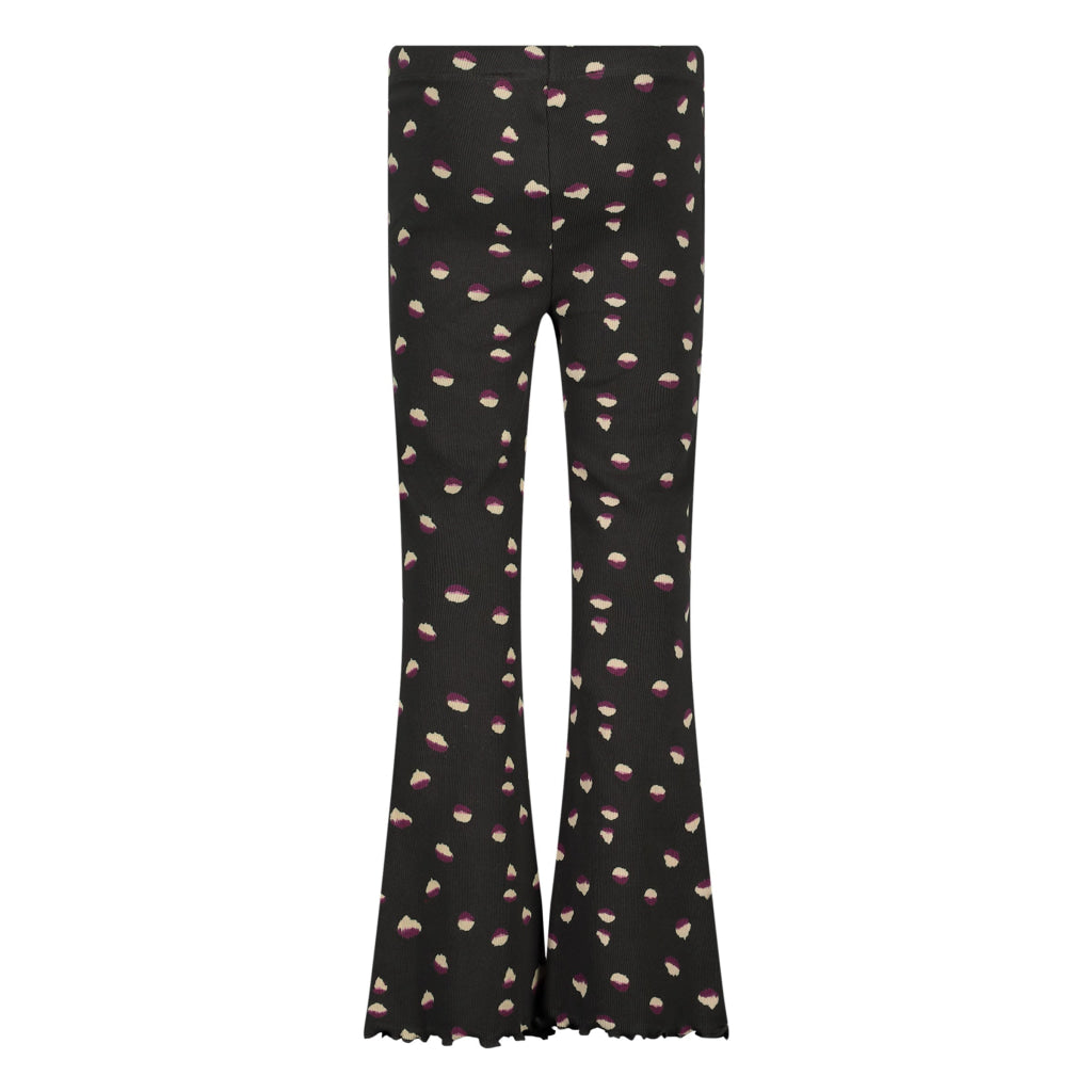 Flairbroek zwart | AOP Black Animal Pants