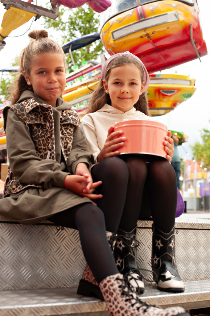 Gilet & bodywarmer zwart | AOP Brown Animal Jacket