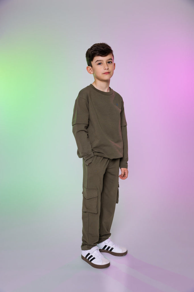 Joggingbroek grijs | Army Green Pants